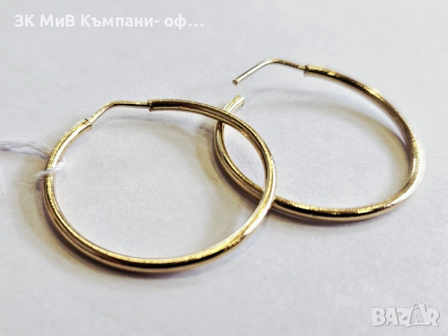 Златни обеци 1.46гр 01595-26/4, снимка 2 - Обеци - 54056796