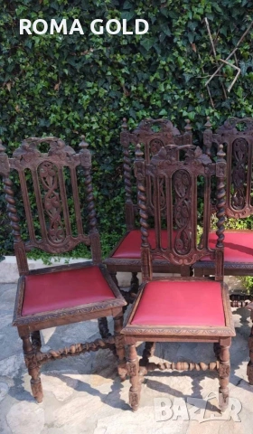 11 комплекта Антикварни столове, снимка 7 - Столове - 54264662