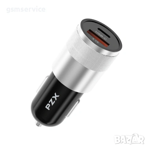 Зарядно у-ство 3.1A USB +type C. Метален корпус, снимка 2 - Друга електроника - 54718521