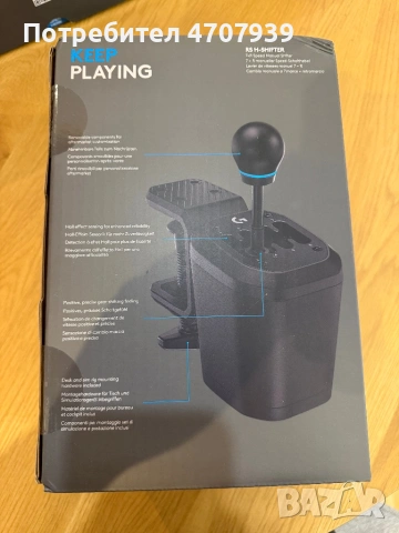 Logitech RS shifter 7 скорости PC,XBOX и PS4/5, снимка 2 - Други игри и конзоли - 54271146