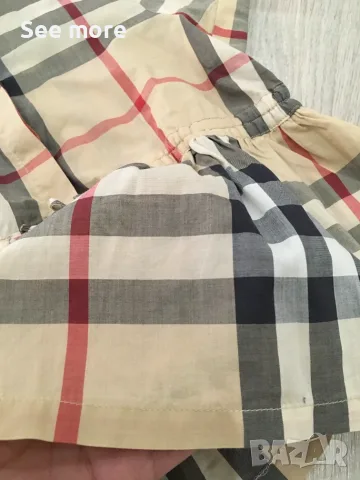 Детска риза/туника на BURBERRY за момиче 6Г/114 см, снимка 4 - Детски Блузи и туники - 54353206