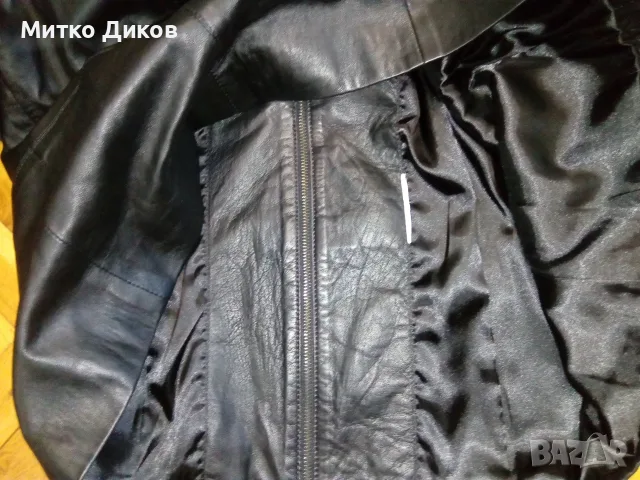 Bistrol Leather женско яке рокерско марково като ново естествена кожа размер реален Л, снимка 10 - Якета - 55569094