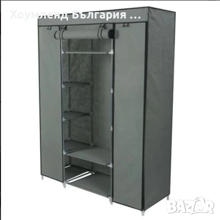 Сглобяем гардероб - текстилен гардероб с три крила, снимка 5 - Гардероби - 54356639