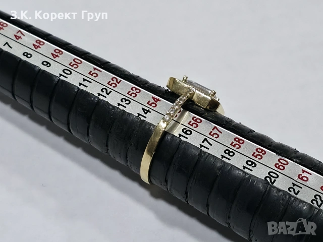 Дамски златен пръстен 14К 585 / 2.17 гр, снимка 7 - Пръстени - 55194735
