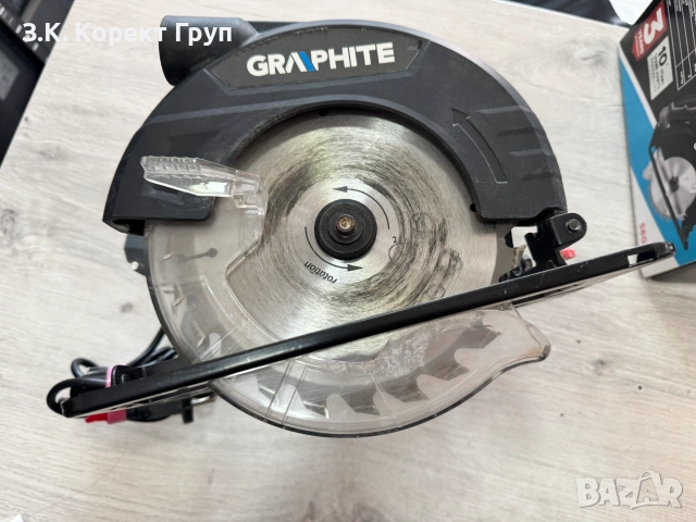 Циркуляр Graphite 58G489 1200W 185mm 29.2x25.2x18.6cm, снимка 2 - Триони и циркуляри - 55282829
