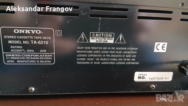 ONKYO TA - 6210, снимка 5 - Декове - 54766526