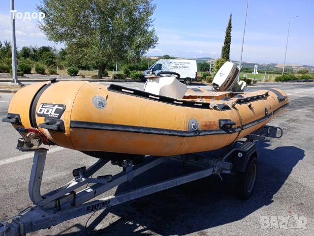Продавам Лодка Rib-Bat 4,5м дълга, с конзола, волан, червяк и жила, внос от Италия, снимка 6 - Воден транспорт - 54870620