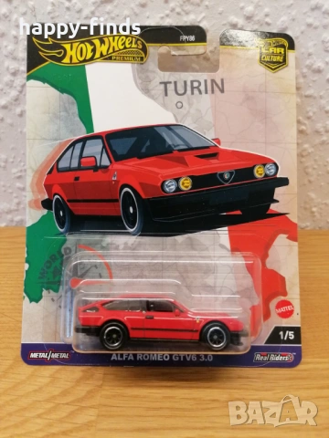Hot Wheels Premium - Alfa Romeo GTV6 3.0 (Car Culture - Turin)