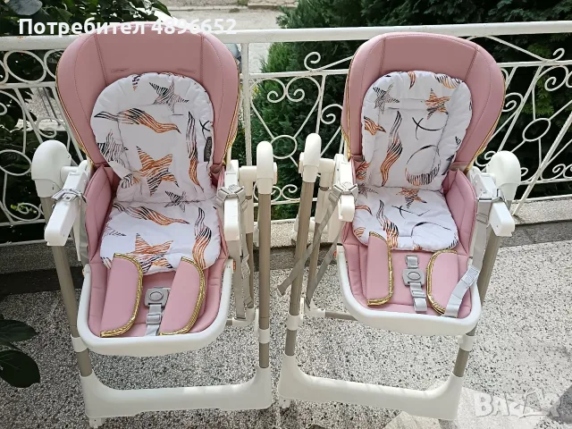 Количка Chipolino Duo Smart 3в1, Столчета за кола, Столчета за хранене Milk Shake, Обиколници Cotton, снимка 16 - Стоки за близнаци - 55408995