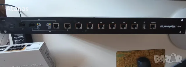 Ubiquiti Networks EdgeRouter ERPRO-8 кабелен рутер Гигабитов етернет Черен, снимка 3 - Рутери - 55413805