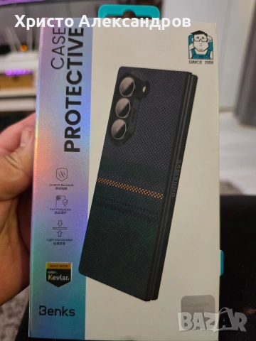 Кевларен кейс Benks за Samsung Galaxy Z Fold 6, DuPont Kevlar, Ултра тънък #44, снимка 4 - Калъфи, кейсове - 54545242
