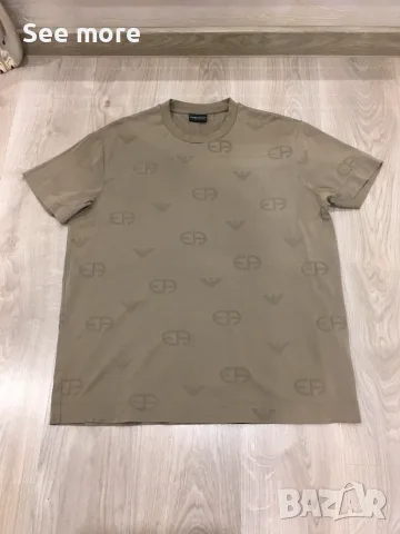 Emporio Armani лого мъжка тениска 3XL, снимка 5 - Тениски - 55578401