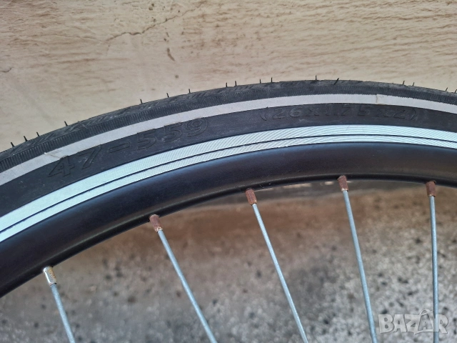 Комплект задна Капла за велосипед 26" касета Shimano MF-TZ21 капла за колело гума Mitas/ Шимано, снимка 6 - Части за велосипеди - 54814282