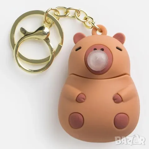 Ключодържател силиконов capybara с балон 6 см_1259620