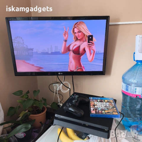 PS4 Sony PlayStation 4 Slim CUH-2116A и Grand Theft Auto V, снимка 13 - Игри за PlayStation - 54224274
