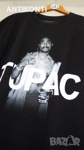 2Pac TUPAC Тениска / Оригинален мърч, снимка 2 - Тениски - 54566351