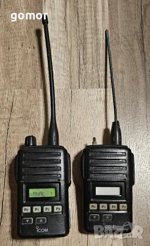 2 бр. професионални радиостанции Icom IC-F61 + нова батерия BP-227