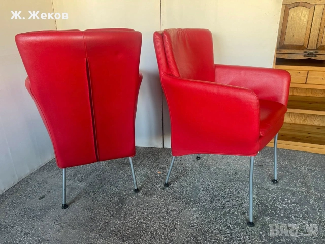 Шест модерни кожени стола, снимка 4 - Столове - 54320220