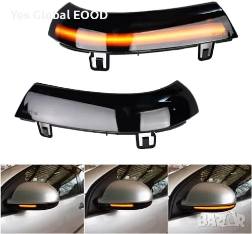 Динамични LED мигачи за странични огледала VW Golf 5 Passat B6, снимка 4 - Аксесоари и консумативи - 55355047