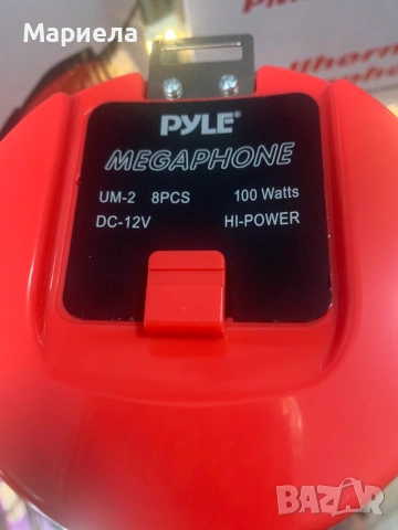 Преносим мегафон Pyle 100W / Bluetooth Мегафон / 150 метра обхват, снимка 2 - Друга електроника - 55088940