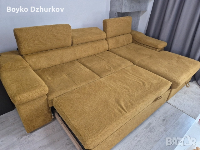 Холна гарнитура с ляв подлакътник, снимка 2 - Дивани и мека мебел - 54611481
