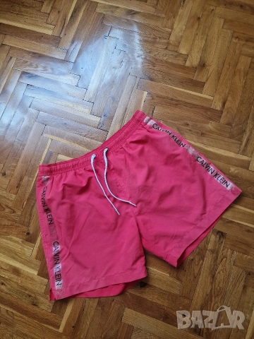 Страхотни мъжки къси плувни шорти CALVIN KLEIN размер L, снимка 2 - Бански - 54747399