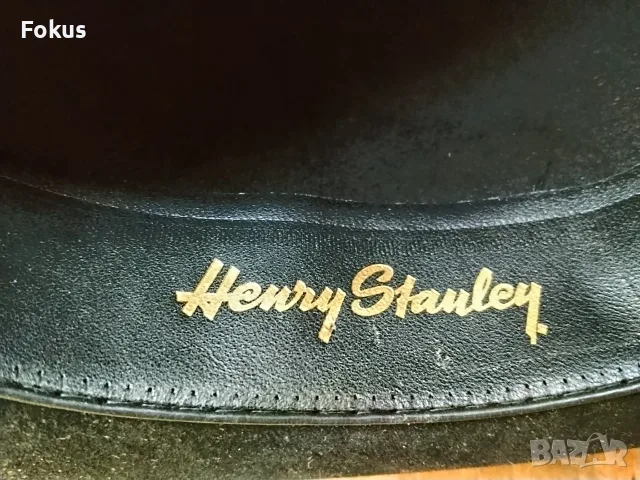Старо английско мъжко бомбе "Henry Stanley" шапка цилиндър, снимка 4 - Антикварни и старинни предмети - 55353917
