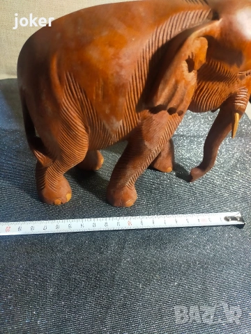 декоративен дървен слон, снимка 6 - Други ценни предмети - 54102490