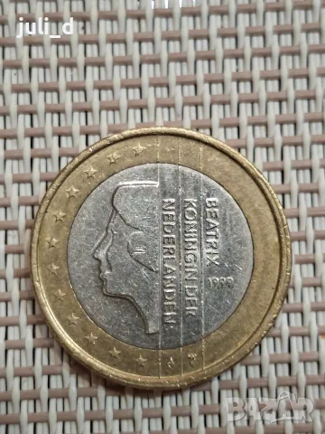 Монета от 1 евро 
