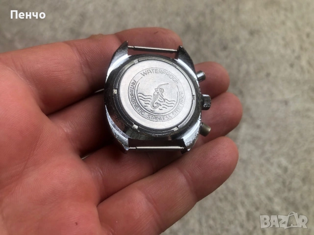 стар ръчен "RUHLA" CHRONOGRAF - MADE IN GDR, снимка 13 - Антикварни и старинни предмети - 50902348
