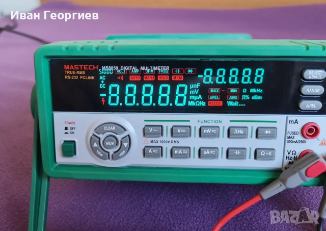 Настолен мултимер, мултиметър, мултицет MASTECH MS8050, снимка 2 - Измервателни инструменти - 55172130