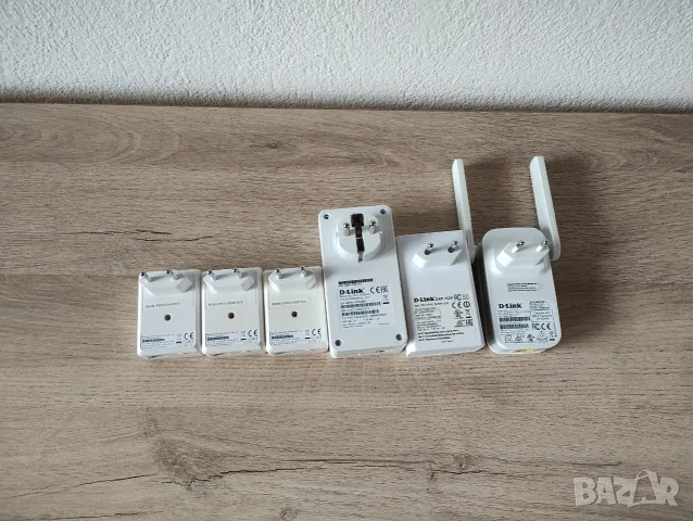 Комплект 6 броя D-link power line и wi-fi repeater, снимка 3 - Мрежови адаптери - 55480501