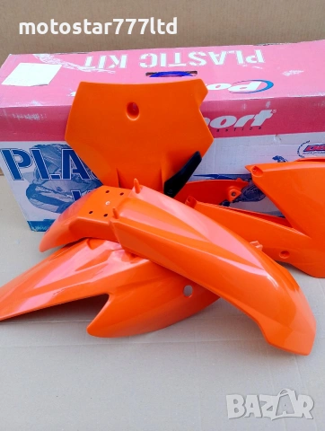 Кит пластмаси комплект за КТМ SX85 Polisport оранжев 2004-2005г., снимка 2 - Части - 54989998