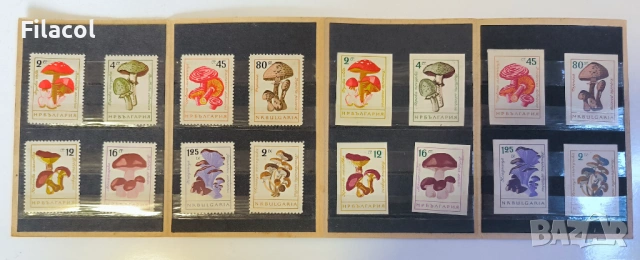 България 1961 (20 декември) Гъби. в оригинална карнетка, снимка 2 - Филателия - 54806244