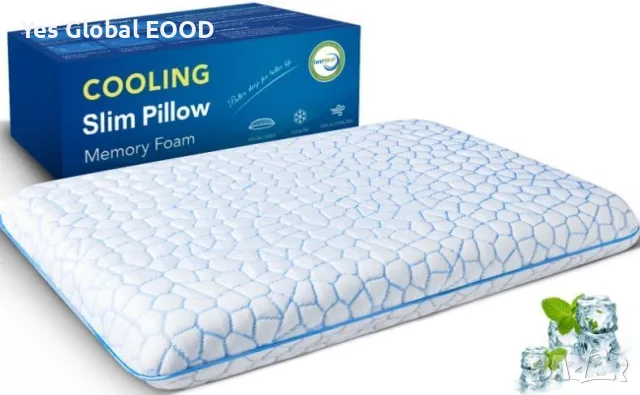 SUPA MODERN тънка Memory Foam възглавница 40x60 см – 5.7 см, снимка 7 - Възглавници - 55623079