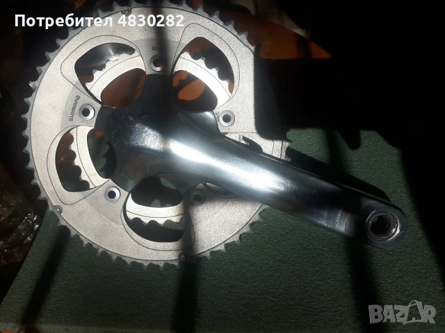 Shimano Тiagra 4600 / 170мм  Само десния курбел със плочите като на снимката, нямам ляв 170мм, снимка 15 - Части за велосипеди - 55072803
