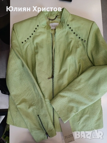 Кожено яке от агнешка кожа, снимка 2 - Якета - 54343427