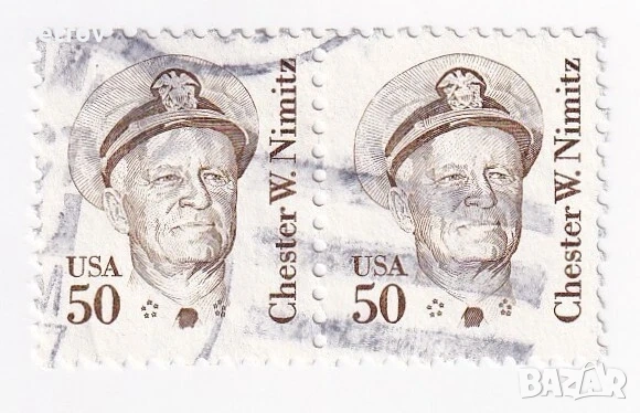 Пощенска МАРКА СКОТ 1869 "Адмирал Честър У. Нимиц" 50 ЦЕНТА 1985