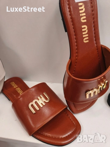 MIU MIU 🤍Дамски Чехли , снимка 2 - Чехли - 55185401