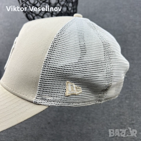 New York Yankees x New Era Baseball Cap One Size Шапка с Козирка Бежова Mesh, снимка 4 - Шапки - 54291103