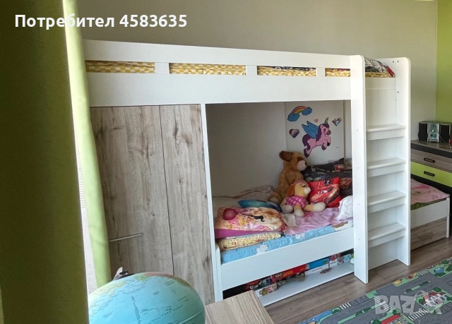 Двуетажно легло + матраци