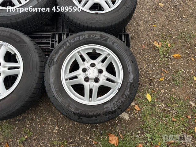 4бр.Алуминиеви джанти 15цола 5x114.3+ГУМИ за Honda Cr-V,Civic,HR-v,Fr-v, снимка 4 - Гуми и джанти - 55281597