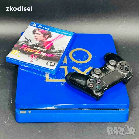 Конзола SONY - PS4 с 1бр. джойстик и 1бр. игра