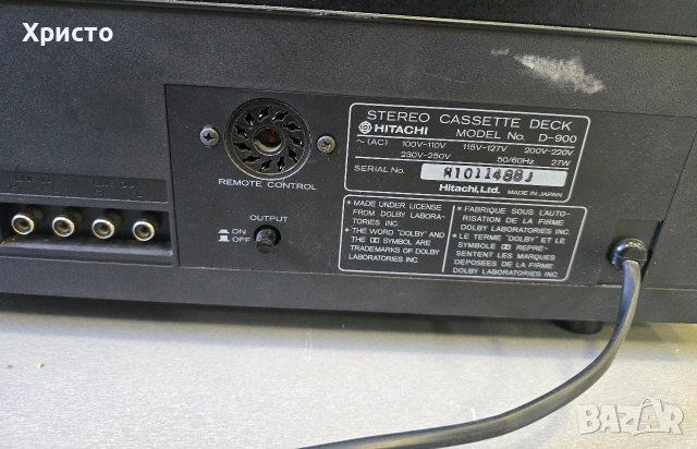 📼🔊 Hitachi D-900 🔊📼 3 Head, снимка 6 - Декове - 54975887