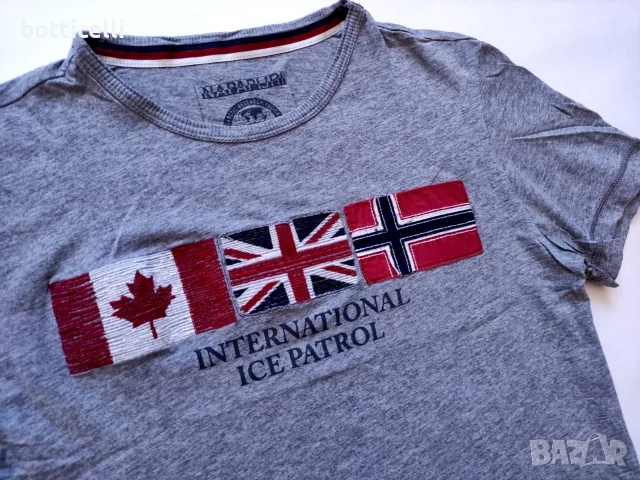 Napapijri Cotton Short Sleeve Mens - M - oригинална мъжка тениска, снимка 3 - Спортни дрехи, екипи - 55503898