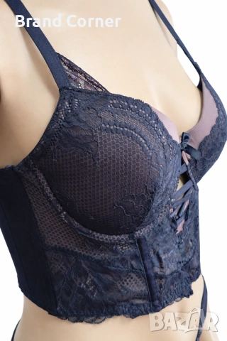 Hunkemöller сутиен/корсет с дантела и меки чашки – размер 75D