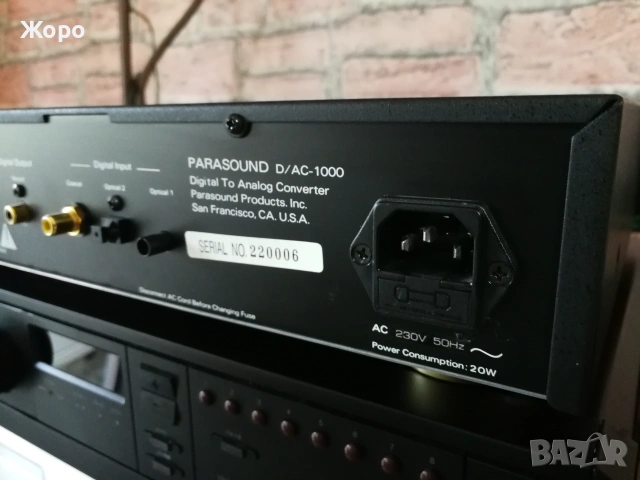 ⏯️Клип. Parasound D/AC-1000 Made in USA 2x PCM63-J, снимка 11 - Ресийвъри, усилватели, смесителни пултове - 55235510