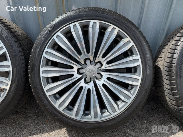 Оригинални джанти с гуми Audi 20 цола Е9JX20H20 ET37 Audi A8 D4 Ауди А8 Д4, снимка 3 - Гуми и джанти - 54612941