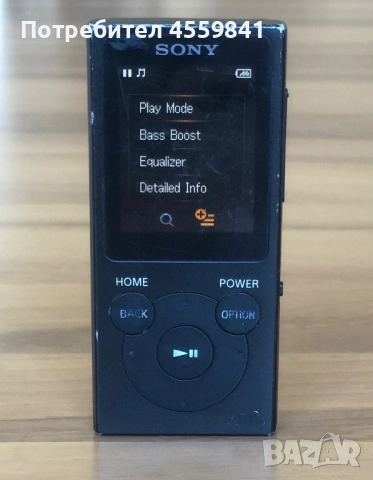 Sony MP3 Плейър NW394-L Работещ Черен , снимка 2 - MP3 и MP4 плеъри - 54873574