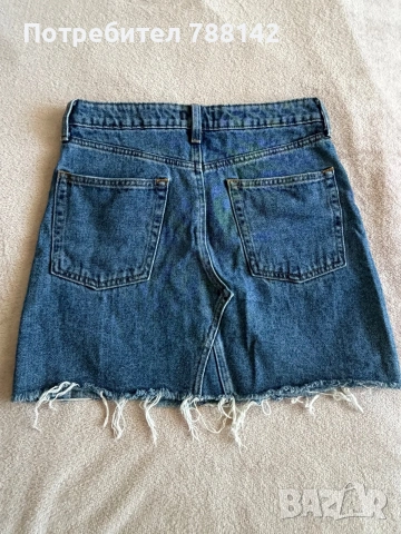Дънкова пола H&M, снимка 2 - Поли - 55049086